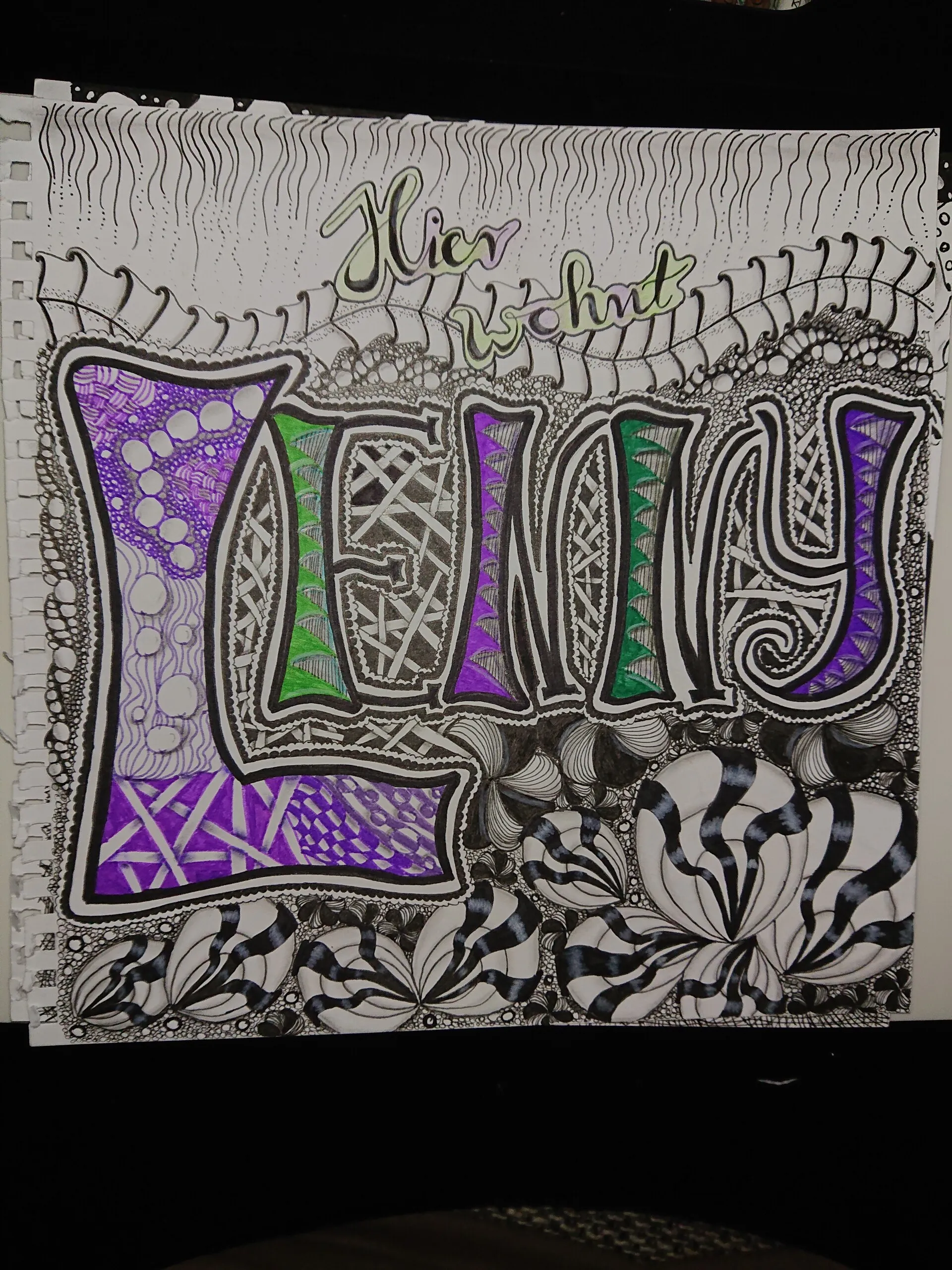 Zentangle-Lettering